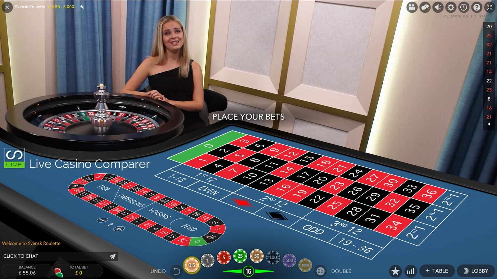 Roulette banner